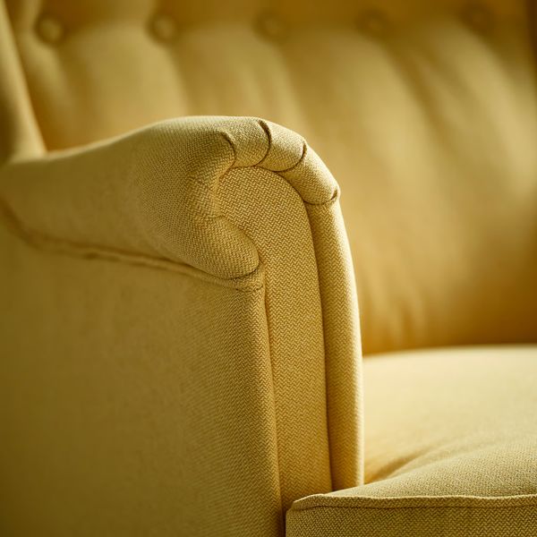 STRANDMON Кресло с подголовником - Tibbleby желтый - фото 4