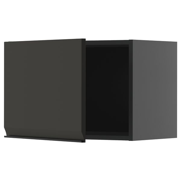 Навесной шкаф, черно-серый, Upplöv матовый антрацит, 60x40 см IKEA METOD МЕТОД 895.886.24 - фото 1