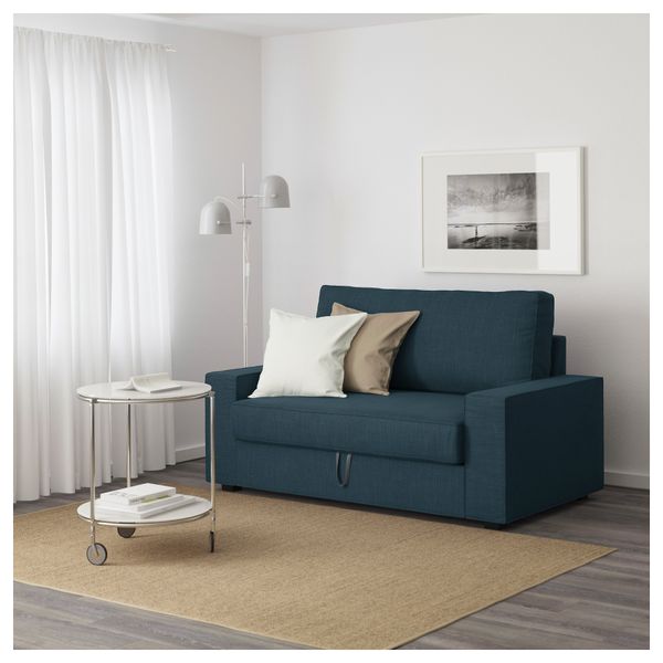 2-местный диван-кровать ВИЛАСУНД, Хилларед темно-синий - фото 3