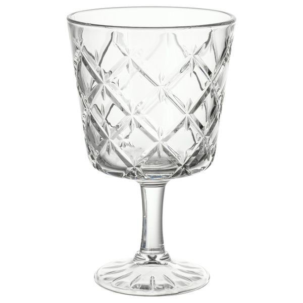 Бокал, прозрачное стекло/с рисунком 23 сл IKEA FLIMRA ФЛИМРА 503.723.28 - схема-чертеж с размерами