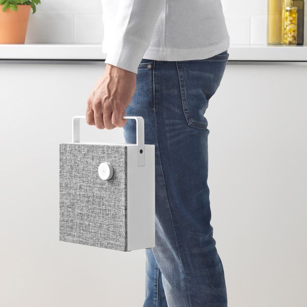 Динамик bluetooth, белый 20x20 см IKEA ENEBY ЭНЭБИ 204.013.94 - фото 5