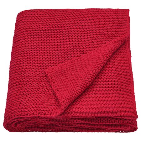 Плед, красный 130x170 см IKEA INGABRITTA ИГАБРИТТА 804.518.28