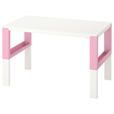 Письменный стол, белый/розовый 96x58 см IKEA PÅHL ПОЛЬ 192.512.63