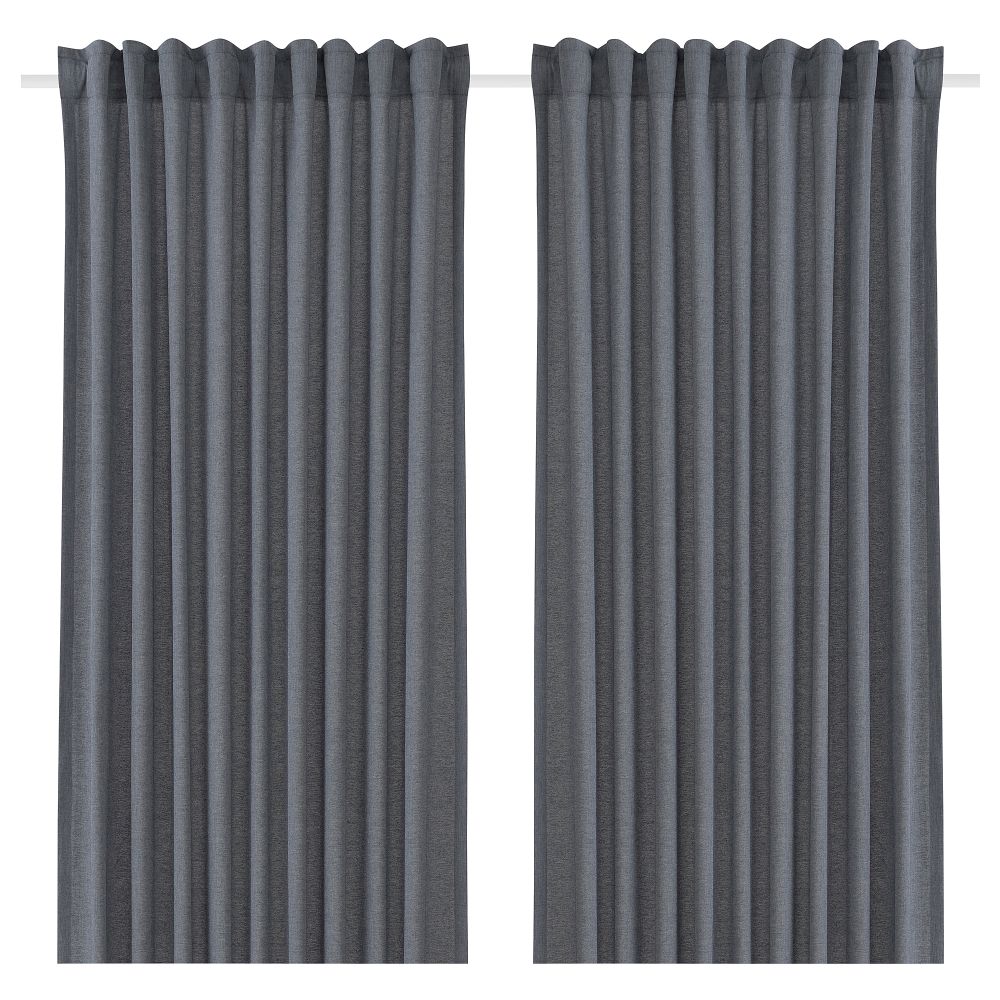 Гардины, 2 шт., синий, 140x300 см IKEA VÄXELBRUK 405.690.85 - фото 1