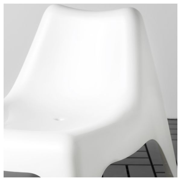 Детское садовое кресло БУНСЁ, белый - фото 3