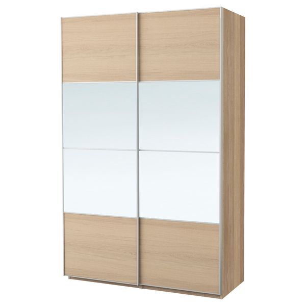 Гардероб ПАКС, под беленый дуб, Аули Ильсенг (150x66x236 см) - фото 3