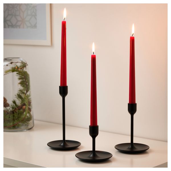 Неароматическая свеча ВИНТЕР 2017, красный (23 см) - схема-чертеж с размерами