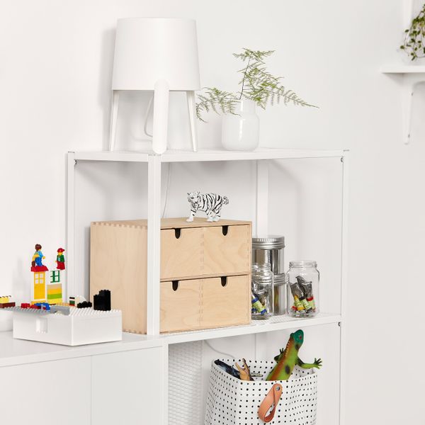 Стеллаж, металлический/белый 60x25x116 см IKEA BAGGEBO БАГГЕБО 404.838.74 - фото 4