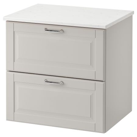 Шкаф для раковины с 2 ящиками, 62x49x60 cm IKEA TOLKEN ТОЛКЕН, GODMORGON ГОДМОРГОН 392.954.35