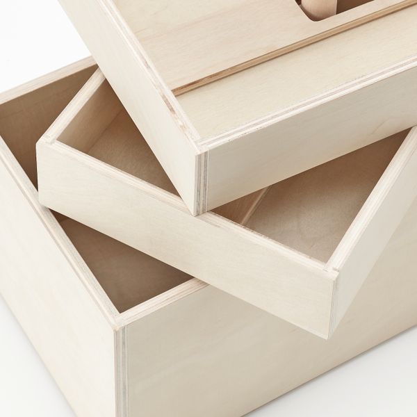 Ящик-сундук, березовая фанера 36x18x31 см IKEA RÅVAROR РОВАРОР 904.546.52 - фото 2