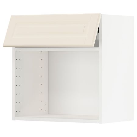 Навесной шкаф для СВЧ-печи, белый/Будбин белый с оттенком 60x60 см IKEA МЕТОД 792.276.75