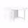 NORDEN Стол складной - белый 26/89/152x80 см