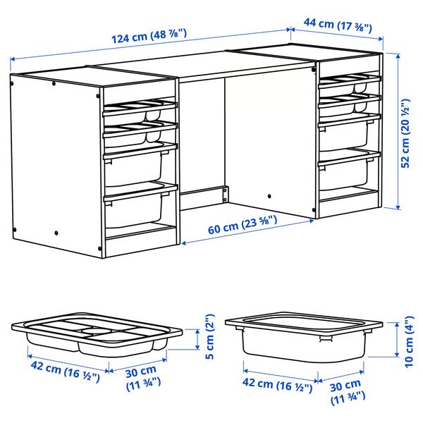 IKEA, дополнительный ракурс - схема-чертеж с размерами