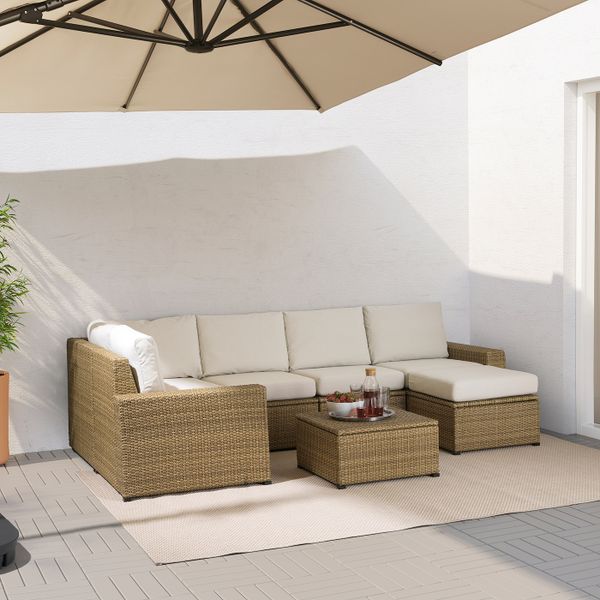 Модульный угловой 4-местный диван, садовый, с табуретом для ног коричневый/ФРЁСЁН/ДУВХОЛЬМЕН бежевый IKEA SOLLERÖN СОЛЛЕРОН - схема-чертеж с размерами