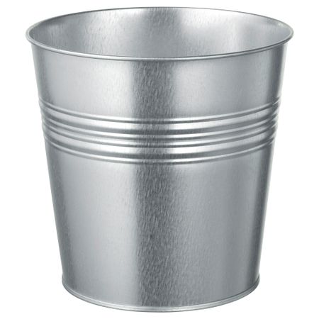 Кашпо СОККЕР, д/дома/улицы, оцинковка (17 см)