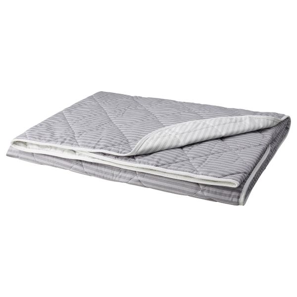 Покрывало, полоска/серый 180x220 см IKEA AXVERONIKA АКСВЕРОНИКА 903.621.10 - схема-чертеж с размерами