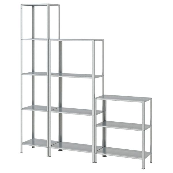Стеллаж для дома, сада, 160x27x74-183 см IKEA HYLLIS ХИЛЛИС 994.015.55 - фото 2
