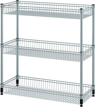 Стеллаж с 3 корзинами, оцинковка, 92x36x94 см IKEA OMAR ОМАР 804.830.75
