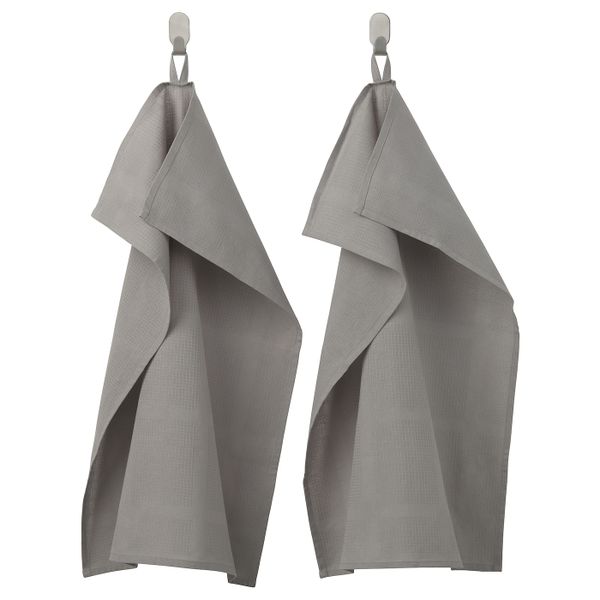 Полотенце кухонное, серый 50x70 см IKEA ИРИС 103.723.25 - фото 2