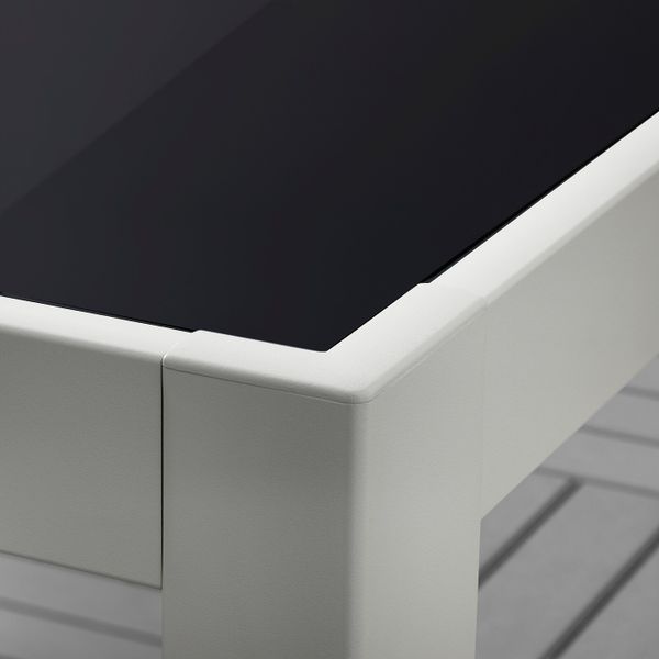 Стол + 6 кресел,д/сада, темно-серый/Холло черный 156x90 см IKEA ШЭЛЛАНД 892.927.93 - схема-чертеж с размерами