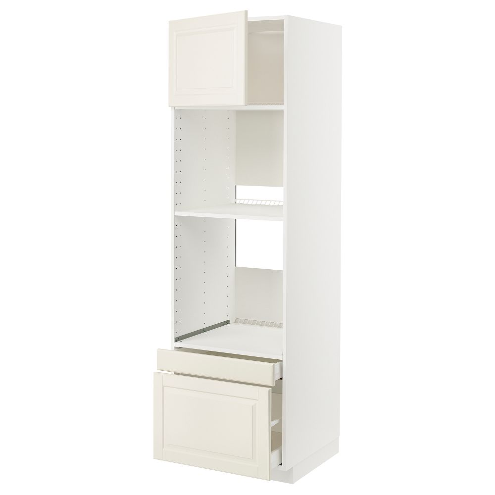 Высокий шкаф для духовки, комбинированный духовка + дверца, 2 ящика, 60x60x200 cm IKEA METOD МЕТОД, MAXIMERA МАКСИМЕРА - фото 1