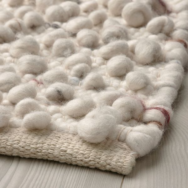 Ковер безворсовый, ручная работа белый с оттенком/разноцветный 133x195 см IKEA SVÄRDBORG СВЭРДБОРГ 205.079.27 - фото 2