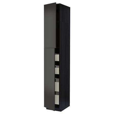 Высокий шкаф, 2 дверцы, 4 ящика IKEA METOD МЕТОД, MAXIMERA МАКСИМЕРА 394.981.93