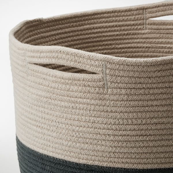 Корзина, 47x43 см, неокрашенный/серо-зеленый IKEA TJABBIG 405.428.64 - фото 5