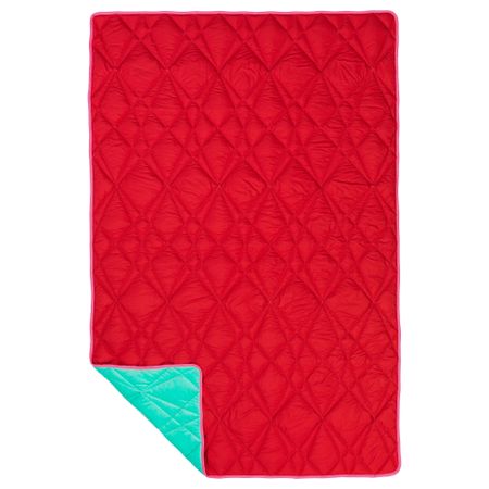 Плед ИКЕА ПС 2017, красный, бирюзовый (120x180 см)