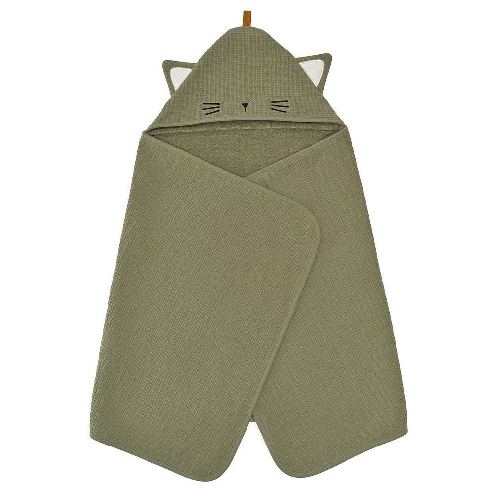 GULDVÄVARE ГУЛЬДВЭВАРЕ Полотенце с капюшоном - зеленый 60x125 см - фото 1