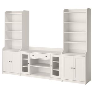 HAUGA Комбинация д/хранения - белый 279x46x199 см