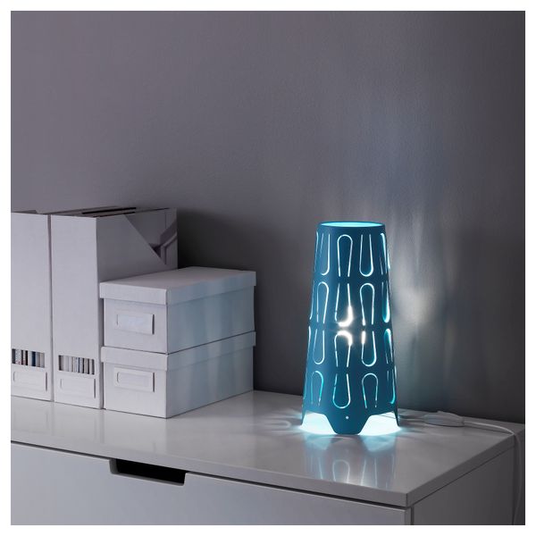 Лампа настольная КАЮТА, синий - схема-чертеж с размерами