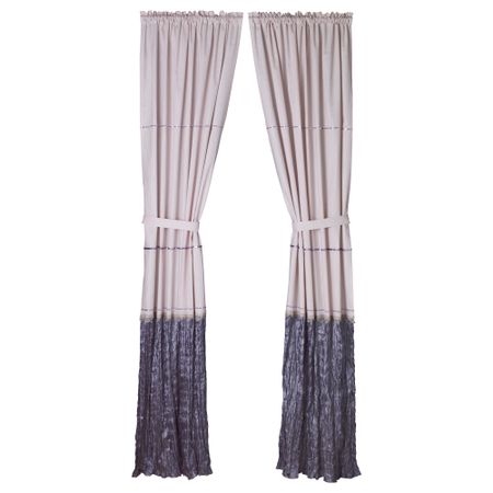 Гардина с прихватом БЛОМВИВЕЛЬ, розовый (120x300 см)