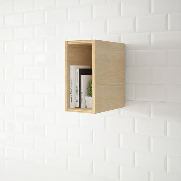 Открытый шкаф, ясень 20x37x40 см IKEA TUTEMO ТУТЕМО 003.514.89 - схема-чертеж с размерами