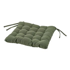 VIPPÄRT Подушка на стул - зеленый 38x38x6.5 см