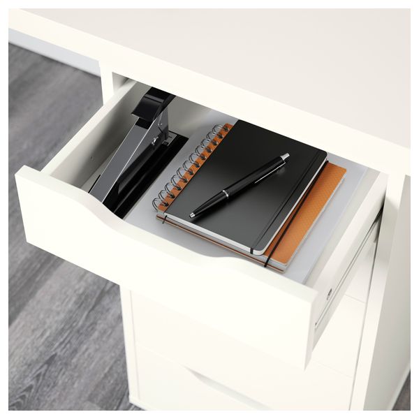 Стол ЛИННМОН / АЛЕКС, белый (200x60 см) - схема-чертеж с размерами