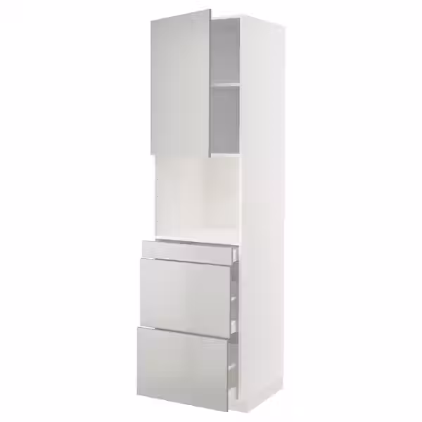 METOD / MAXIMERA Высокий шкаф д/СВЧ/дверца/3ящика - фото 1