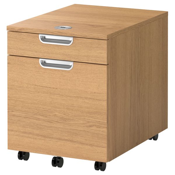 Тумба с отделением для папок ГАЛАНТ, дубовый шпон (45x55 см) - фото 1