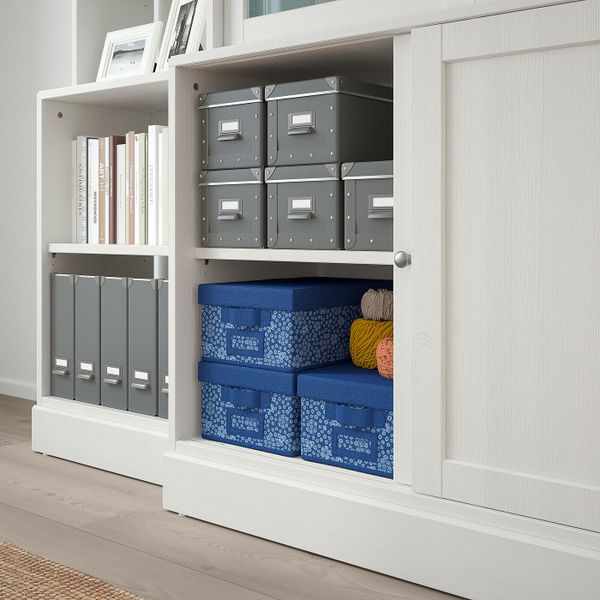 Комбинация с раздвижными дверьми, белый 243x47x212 см IKEA HAVSTA ХАВСТА 792.752.37 - фото 3
