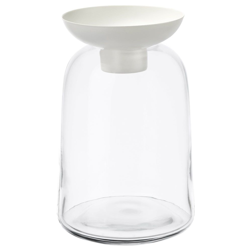 Ваза/подсвечник для греющей свечи ВИНТЕР 2018, прозрачное стекло (21 см) - фото 1