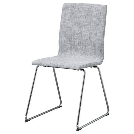 Стул ВОЛЬФГАНГ, хромированный, Исунда серый