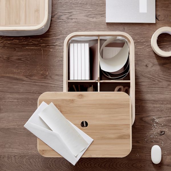 Ящик с отделениями 25x35x10 см IKEA RABBLA РАБЛА 703.743.26 - фото 2