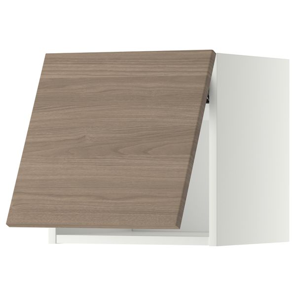 Горизонтальный навесной шкаф МЕТОД, белый, Брокхульт светло-серый - схема-чертеж с размерами