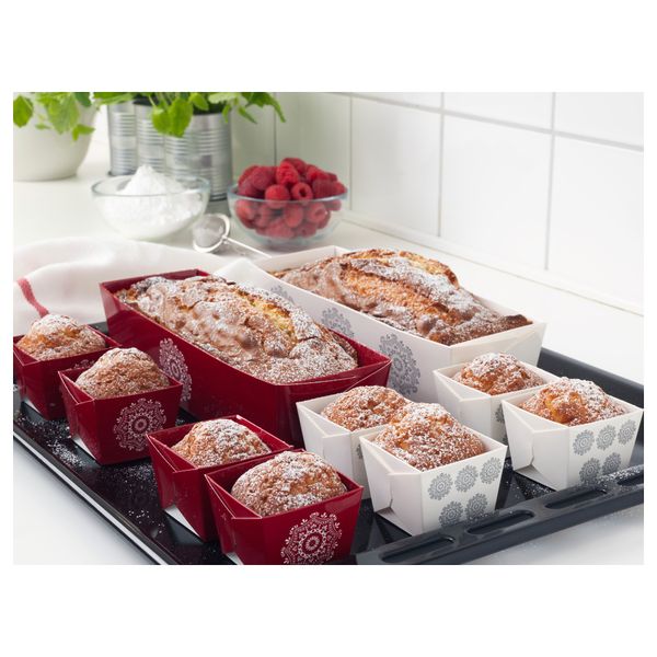 Форма для выпечки, 10 шт. ВИНТЕР 2015, бумага красный, белый - фото 3