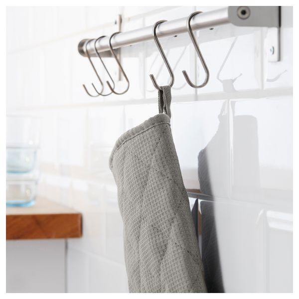 Варежка-прихватка ИРИС, серый - схема-чертеж с размерами