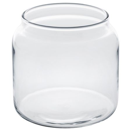 Ваза/подсвечник для греющей свечи, стекло 10 см IKEA MJÖLKIG МЬЁЛКИГ 805.229.20