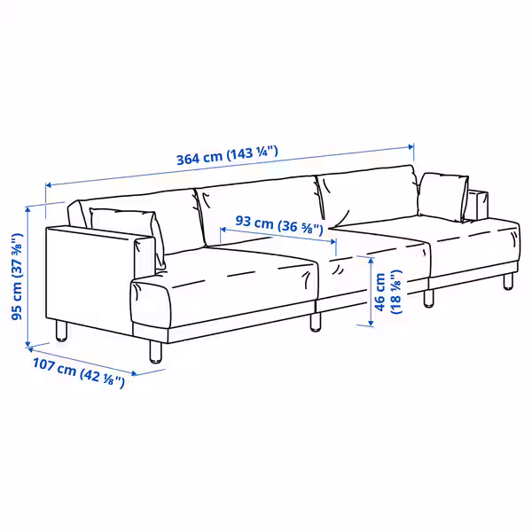 IKEA, дополнительный ракурс - схема-чертеж с размерами