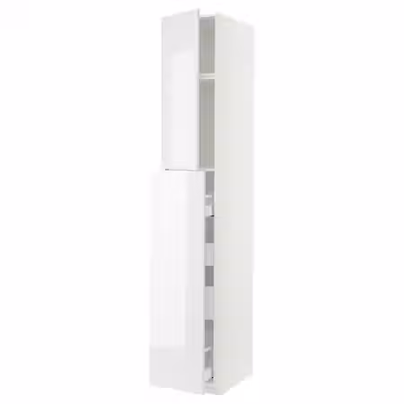 METOD / MAXIMERA Высокий шкаф/выдвижн секция/1дв/4ящ