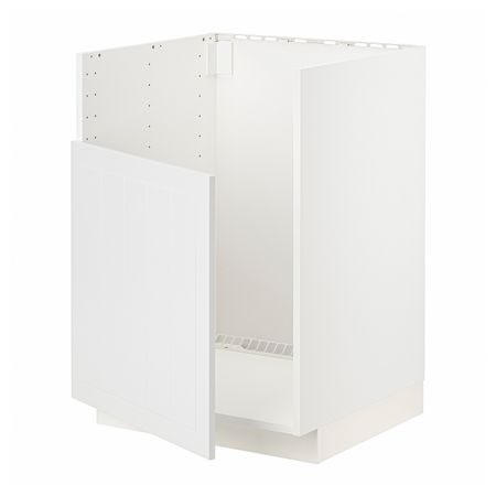 Шкаф под мойку БРЕДШЁН, белый/Стенсунд белый 60x60 см IKEA METOD МЕТОД 294.454.16