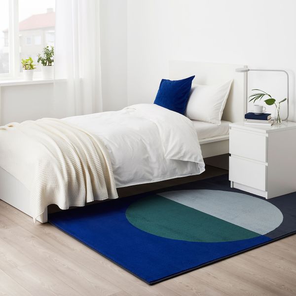 Ковер, короткий ворс, различные оттенки синего 133x195 см IKEA ВИНДЕРУП 904.352.01 - фото 3